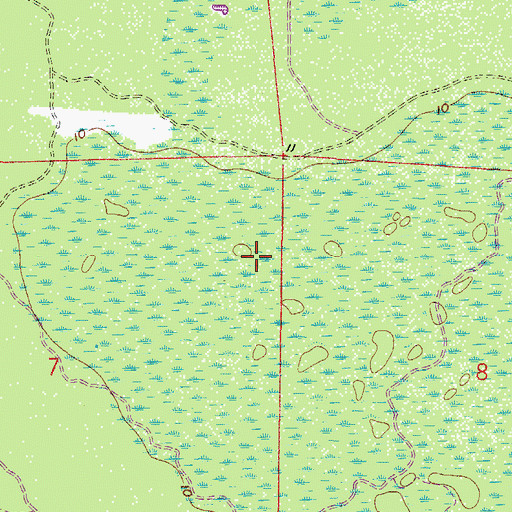 Topographic Map of Baptist Spanish Mission, FL