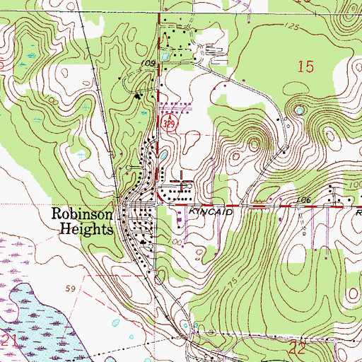 Topographic Map of Melton Manor, FL