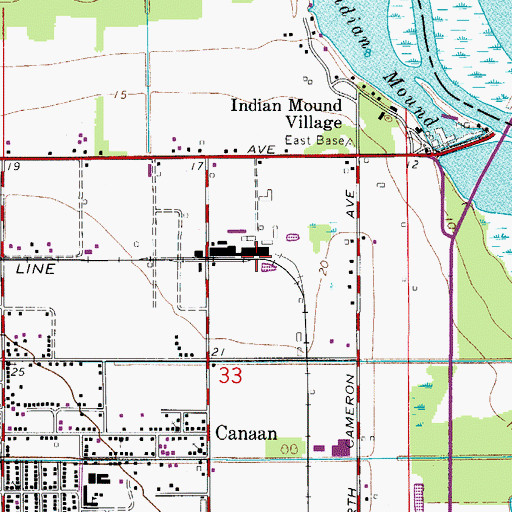 Topographic Map of Chaco Railroad Station, FL