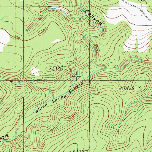 Topographic Map of Horse Canyon, AZ