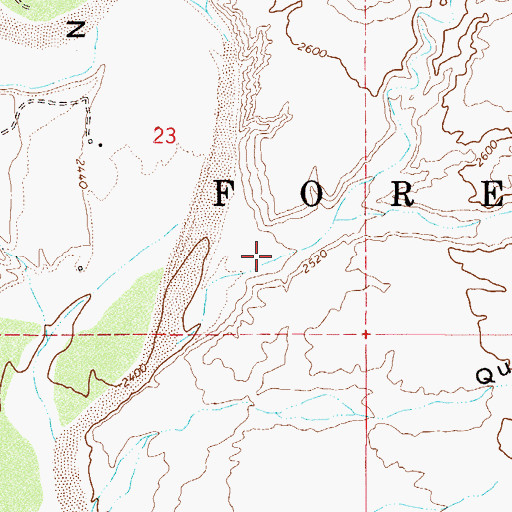 Topographic Map of Horse Canyon, AZ