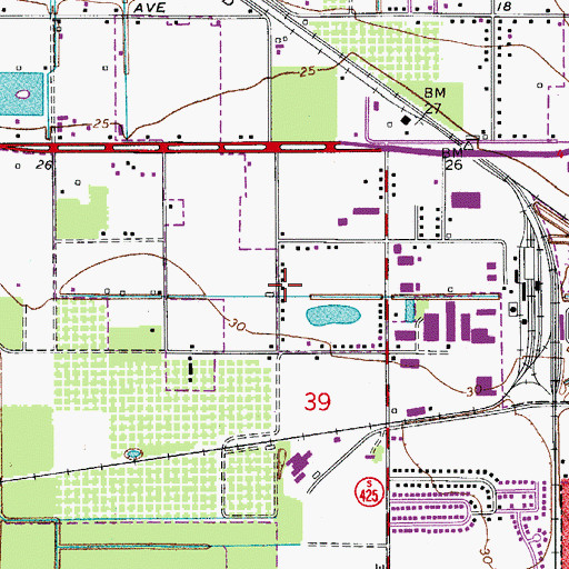 Topographic Map of Smiths Subdivision, FL