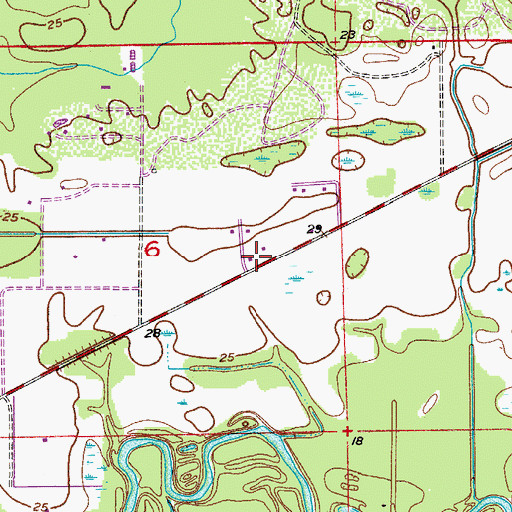 Topographic Map of Iowa City, FL