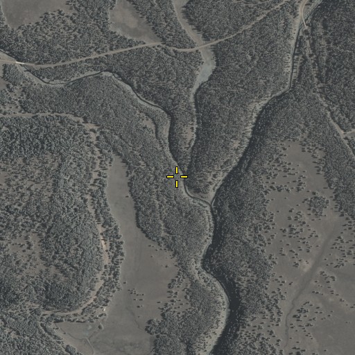 Aerial/Satellite Image of Horse Creek, AZ