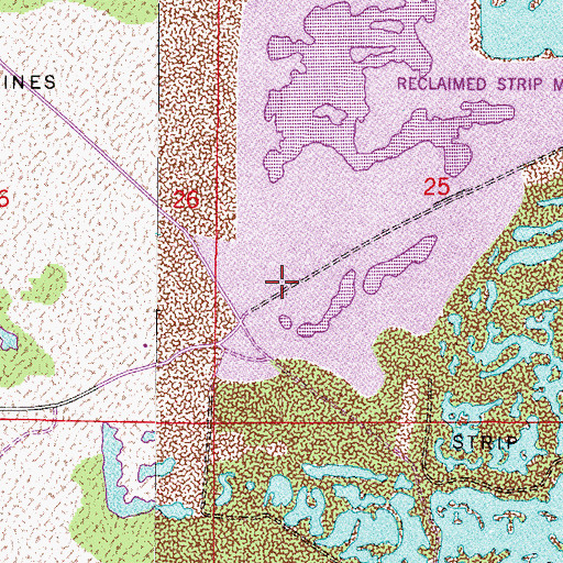 Topographic Map of Tenroc Railroad Station, FL