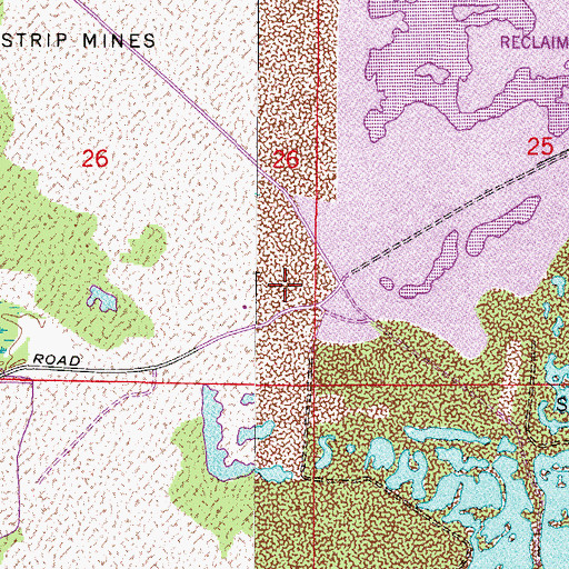 Topographic Map of Tenoroc Mine, FL