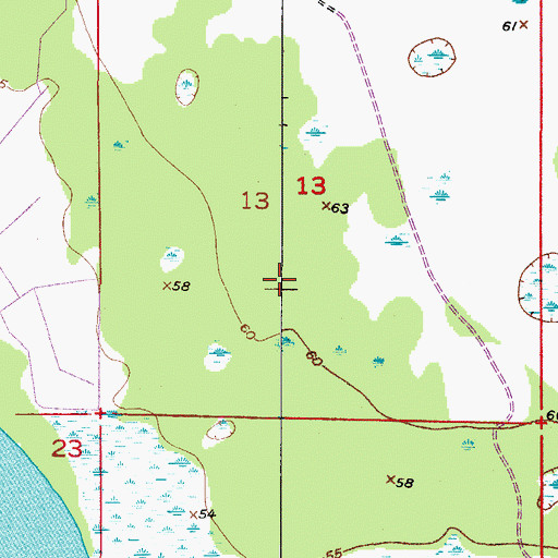 Topographic Map of Lake Kissimmee State Park, FL