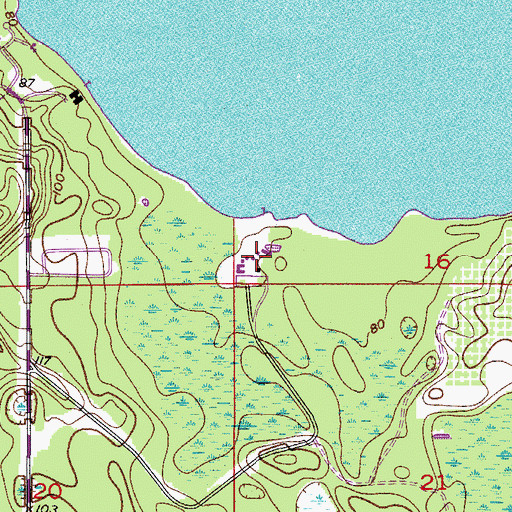 Topographic Map of Great Masterpiece Gardens, FL