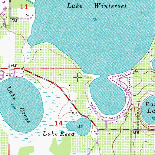 Topographic Map of Cypress Gardens Fire Tower, FL