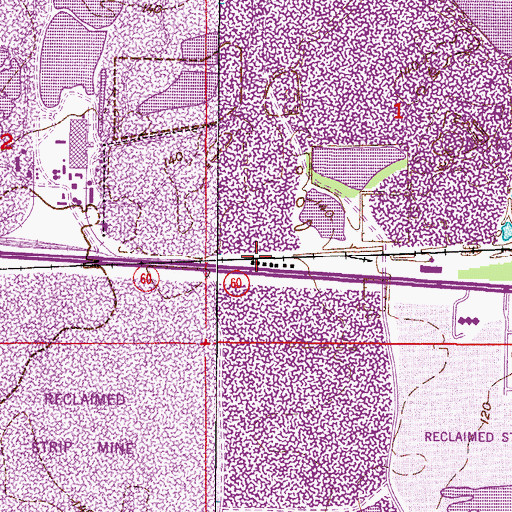 Topographic Map of Armour Railroad Station, FL