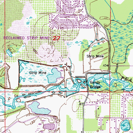 Topographic Map of Phosmico Railroad Station (historical), FL