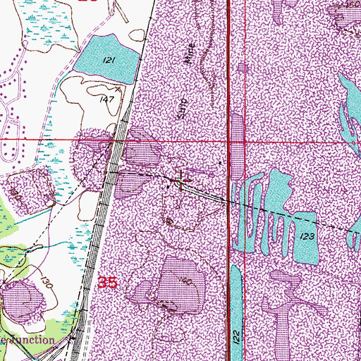 Topographic Map of International M and C Park, FL