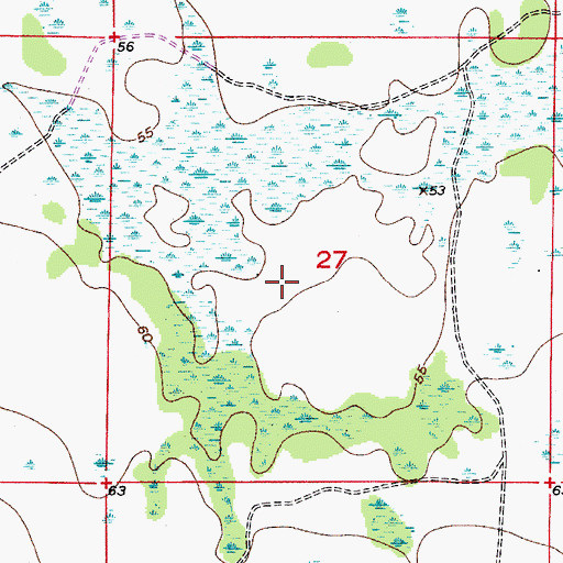 Topographic Map of Otter Slough, FL