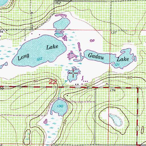 Topographic Map of Lake Millbite, FL
