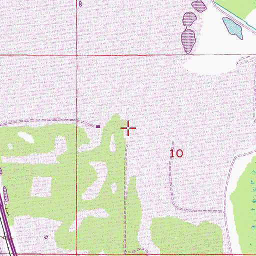 Topographic Map of Peace Valley Mine, FL
