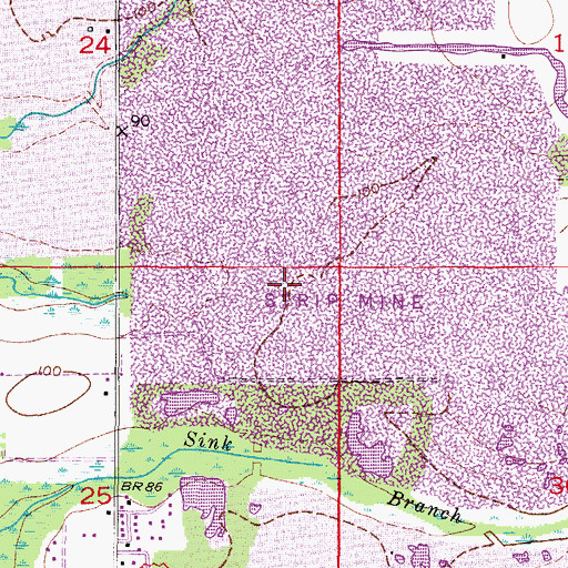 Topographic Map of Varn Railroad Station (historical), FL