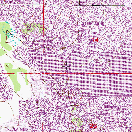 Topographic Map of Cedar Branch, FL