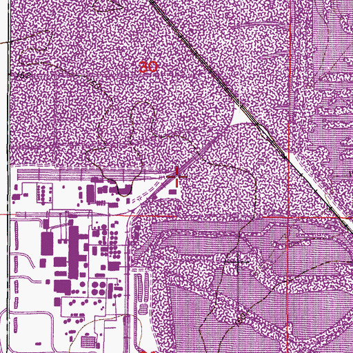 Topographic Map of New Wales Railroad Station (historical), FL