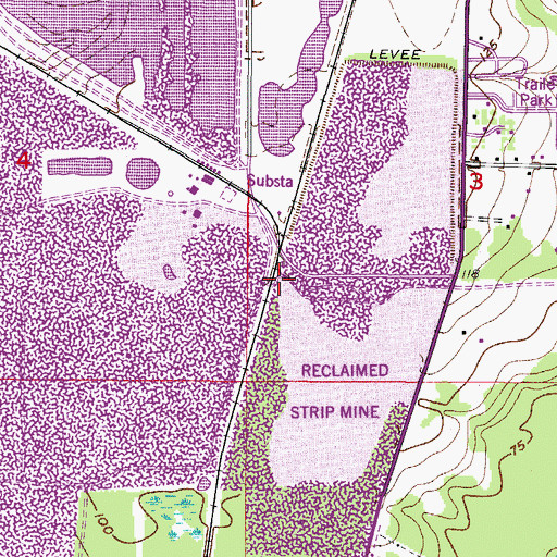 Topographic Map of Swift Railroad Station, FL