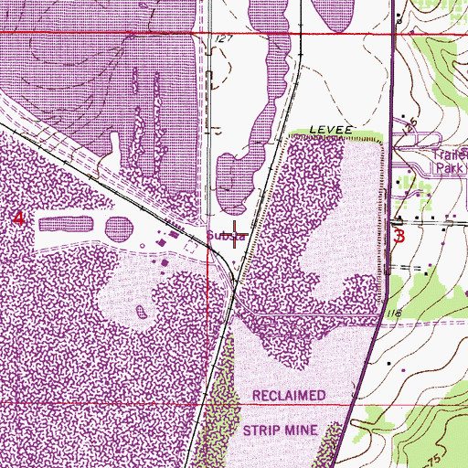 Topographic Map of Sand Mountain, FL