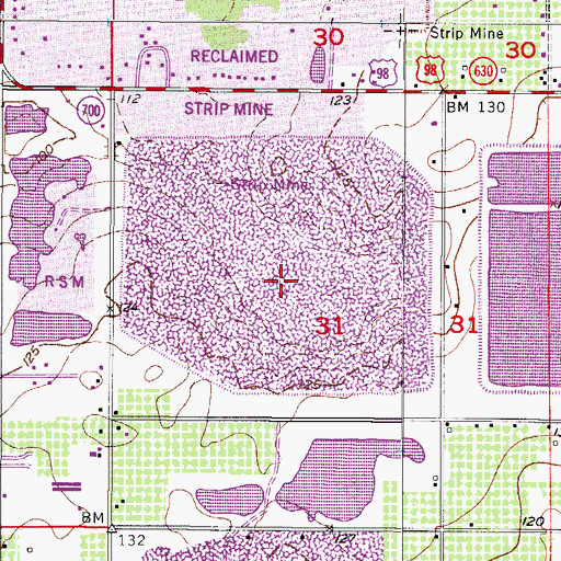 Topographic Map of Twomile Lake, FL