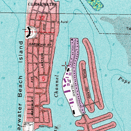 Topographic Map of Lone Palm Island (historical), FL