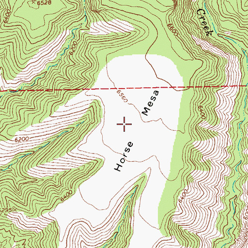 Topographic Map of Horse Mesa, AZ