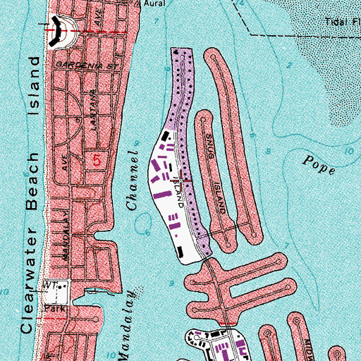 Topographic Map of Big Mangrove Key (historical), FL