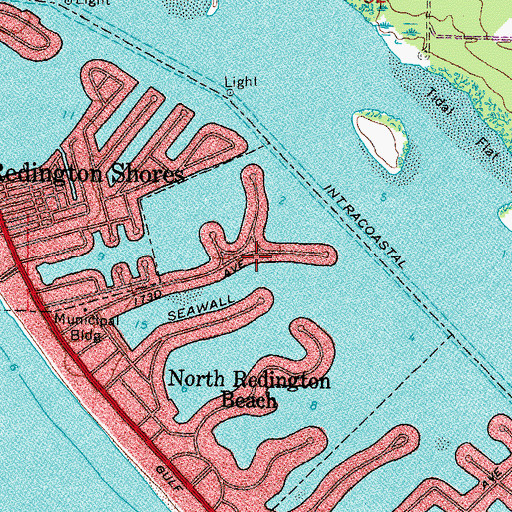 Topographic Map of Tripod Key, FL