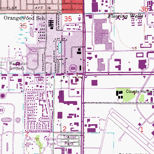 Topographic Map of Fort Myers Christian School, FL
