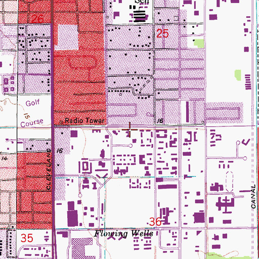 Topographic Map of Saint Michael Lutheran School, FL