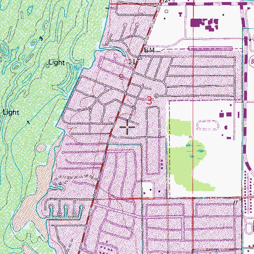 Topographic Map of J Hamilton Welch Academy, FL