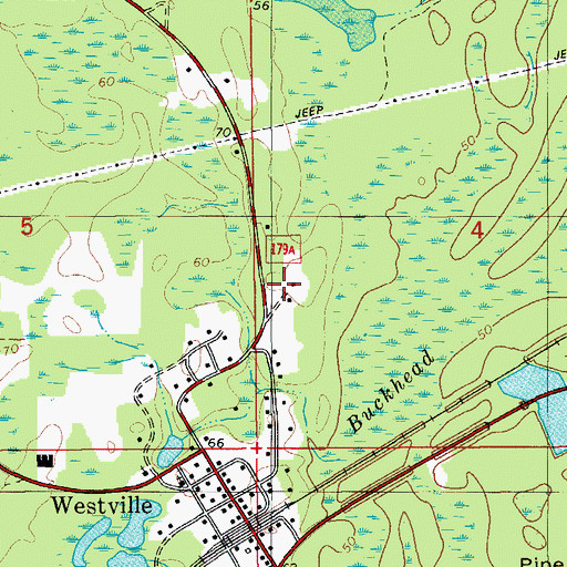 Topographic Map of Riverside School, FL