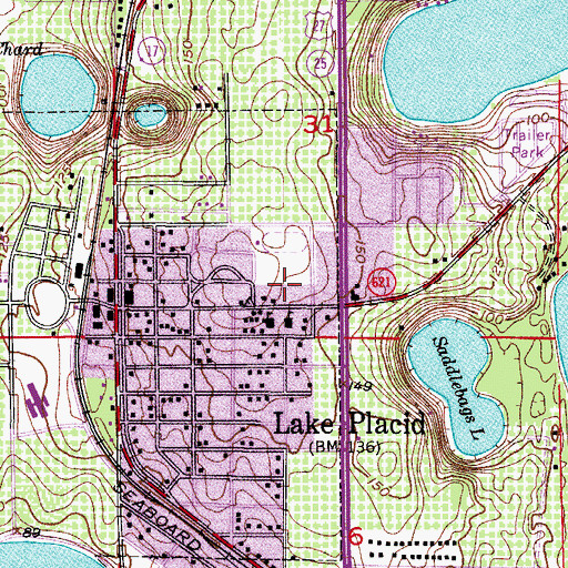 Topographic Map of Interlake Academy, FL