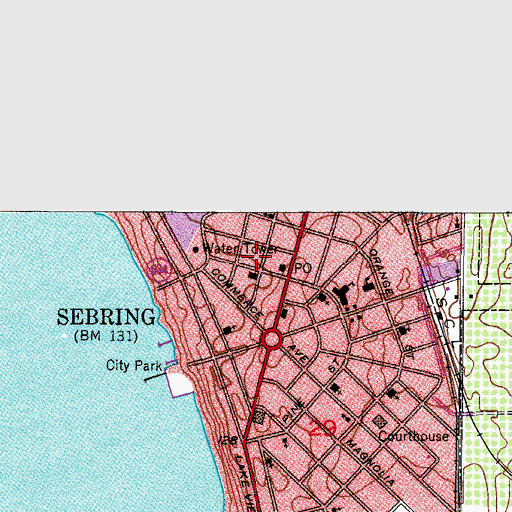 Topographic Map of Morning Star Christian School, FL