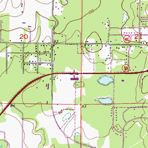 Topographic Map of Eckerd Wilderness Educational Center, FL