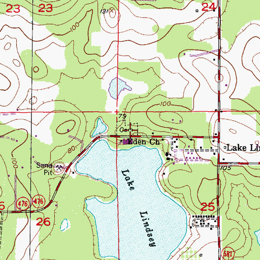 Topographic Map of Eden Christian School, FL