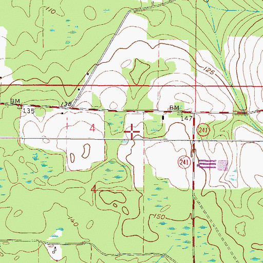 Topographic Map of Camp O the Suwannee, FL