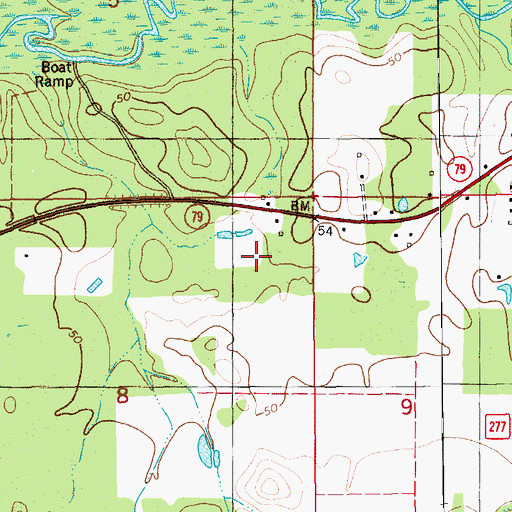 Topographic Map of Norum, FL