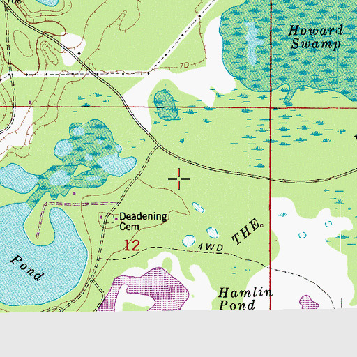 Topographic Map of Grantham, FL