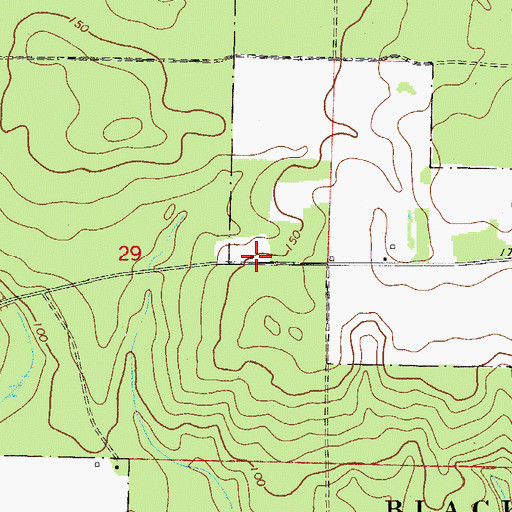 Topographic Map of Pleasant Home Cemetery, FL