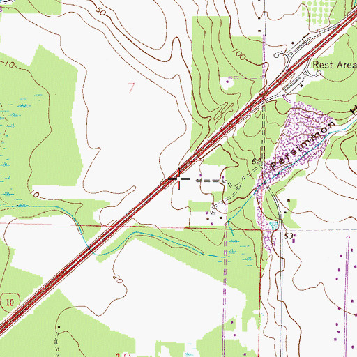 Topographic Map of Friendship Cemetery, FL