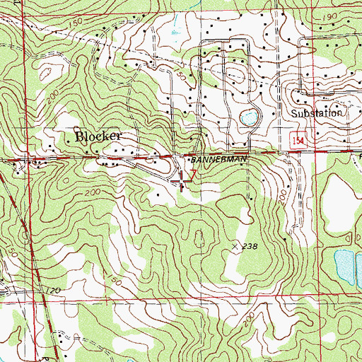 Topographic Map of Scott Lookout Tower, FL