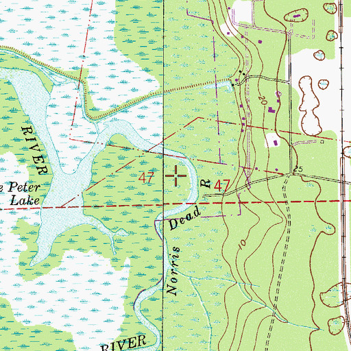 Topographic Map of Highland Park Landing, FL