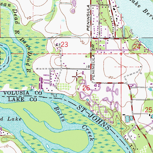 Topographic Map of Riverside, FL