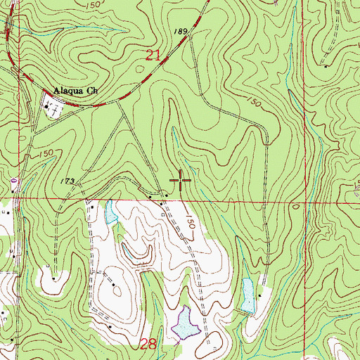 Topographic Map of Steele Church, FL