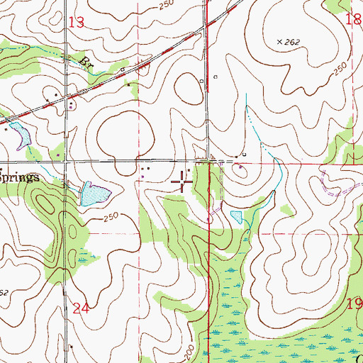 Topographic Map of Sand Hill, FL