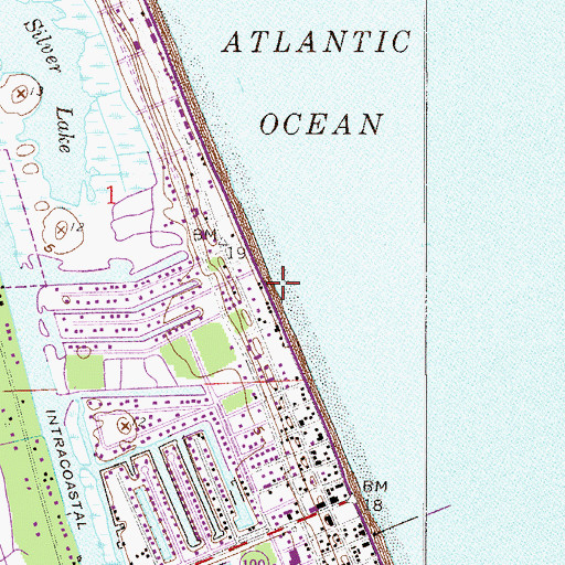 Topographic Map of Central Baptist Church of Flagler County, FL