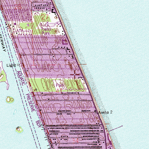 Topographic Map of North Peninsula Baptist Church, FL