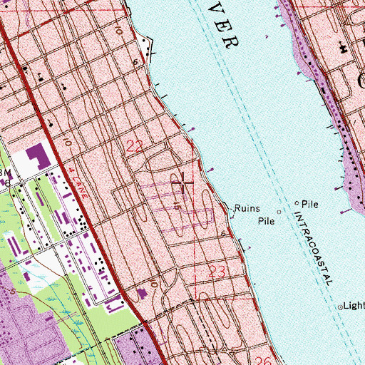 Topographic Map of First Church of Christ Scientist Ormond Beach, FL